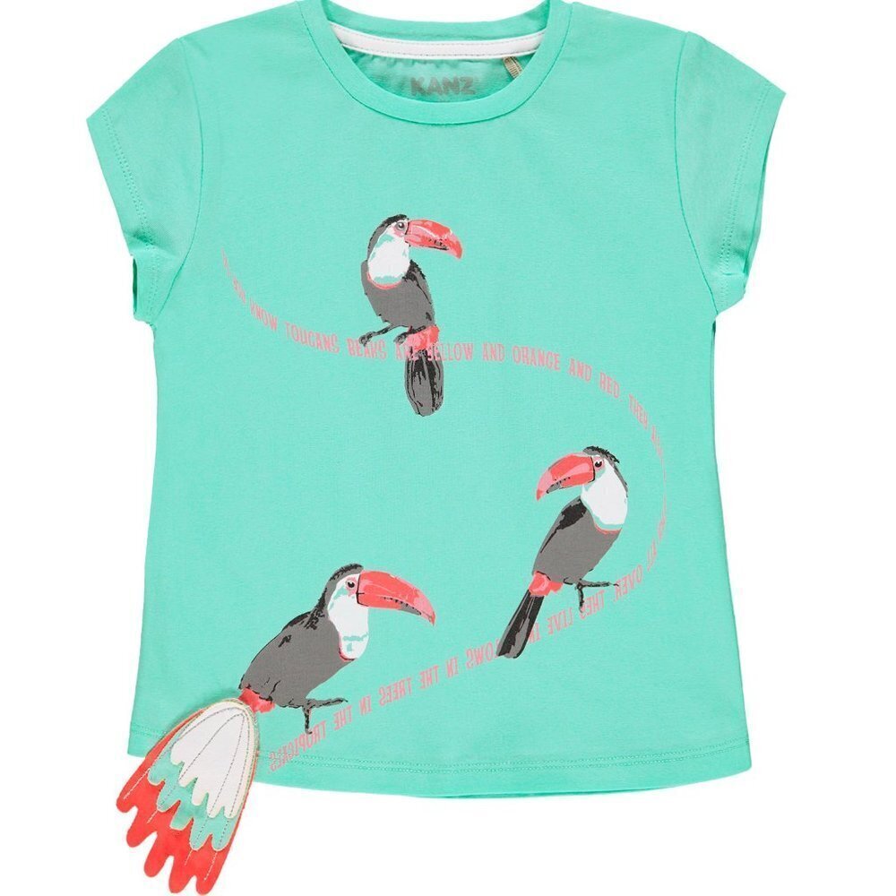 NWT Kanz green t-shirt with front print